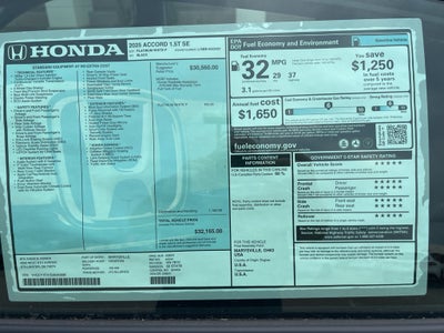 2025 Honda Accord SE